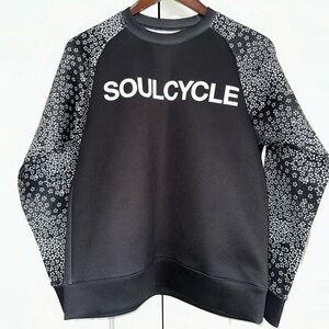 SoulCycle Crew Neck Floral Longsleeve Athletic Sweater S NWOT